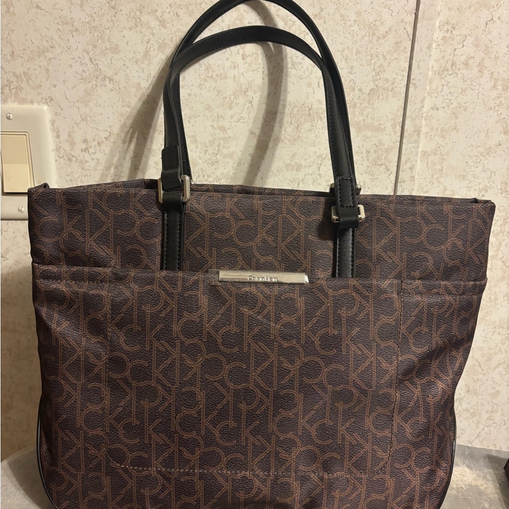 Calvin Klein Monogram Brown Tote NWT